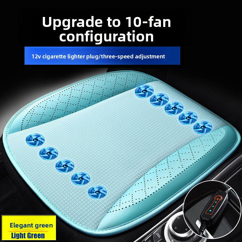 Ventilated Car Seat Cushion with Adjustable Fan