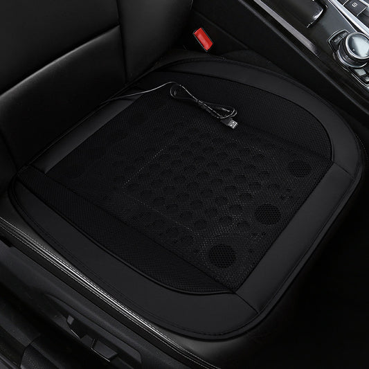 Ventilated Car Seat Cushion with Adjustable Fan