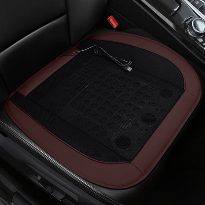 Ventilated Car Seat Cushion with Adjustable Fan