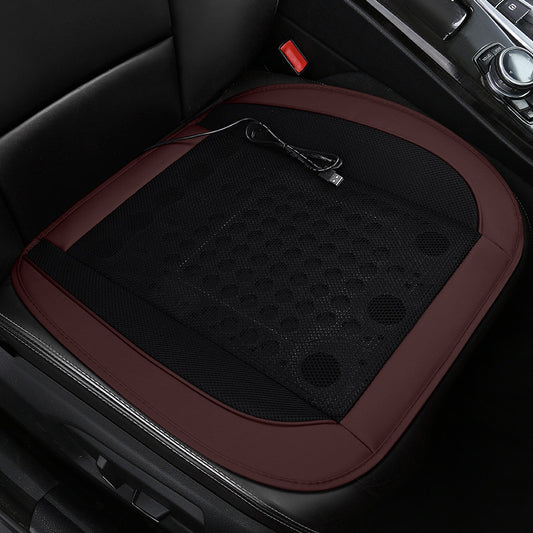 Ventilated Car Seat Cushion with Adjustable Fan