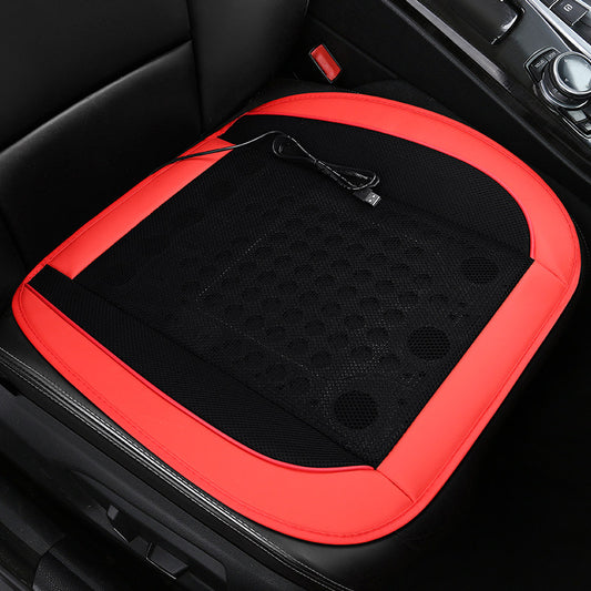 Ventilated Car Seat Cushion with Adjustable Fan