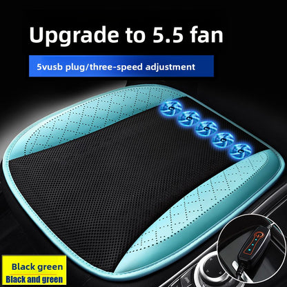 Ventilated Car Seat Cushion with Adjustable Fan