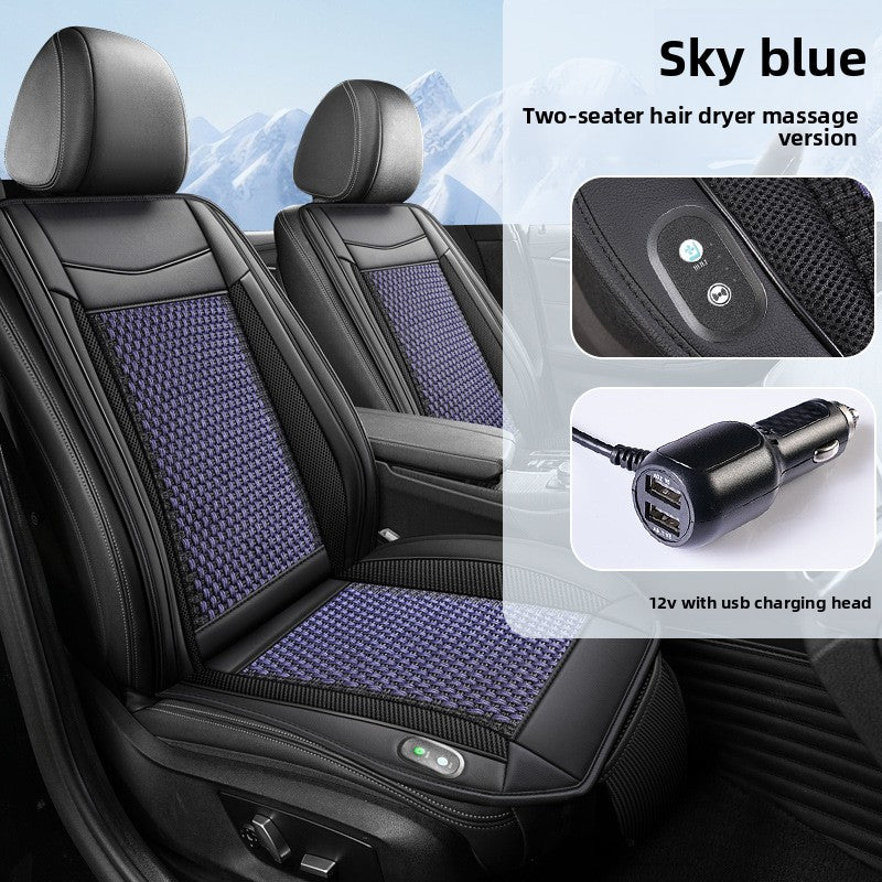 Ventilated Car Seat Cushion with Cooling Fan