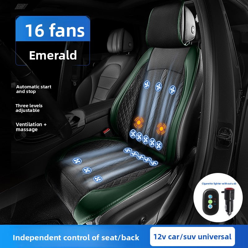 Ventilated Car Seat Cushion with Cooling Fans