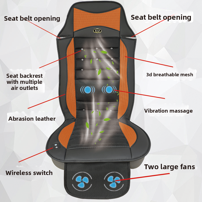 Ventilated Car Seat Cushion with Massage Function