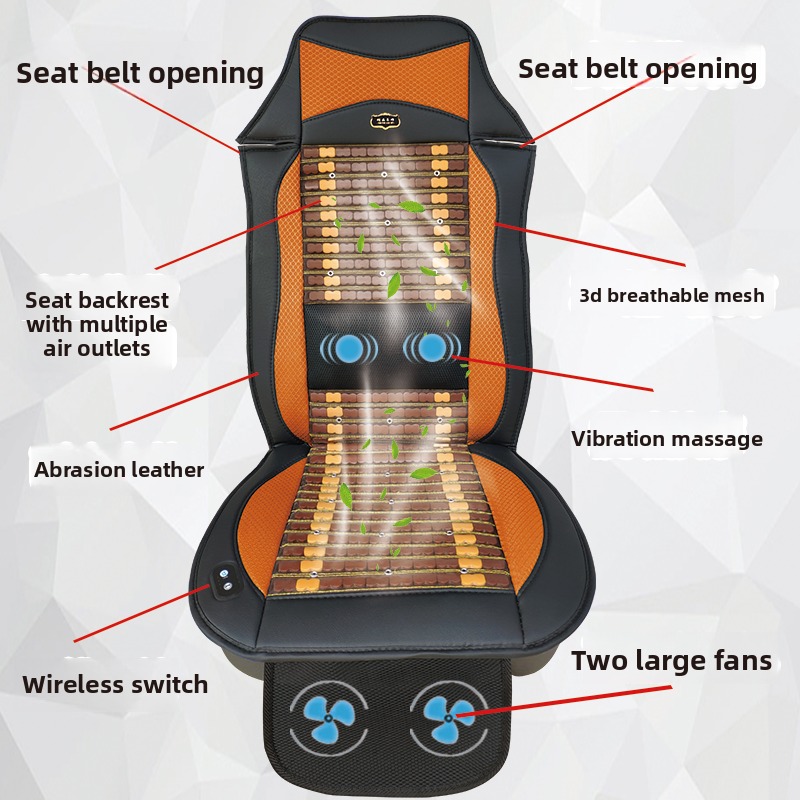 Ventilated Car Seat Cushion with Massage Function