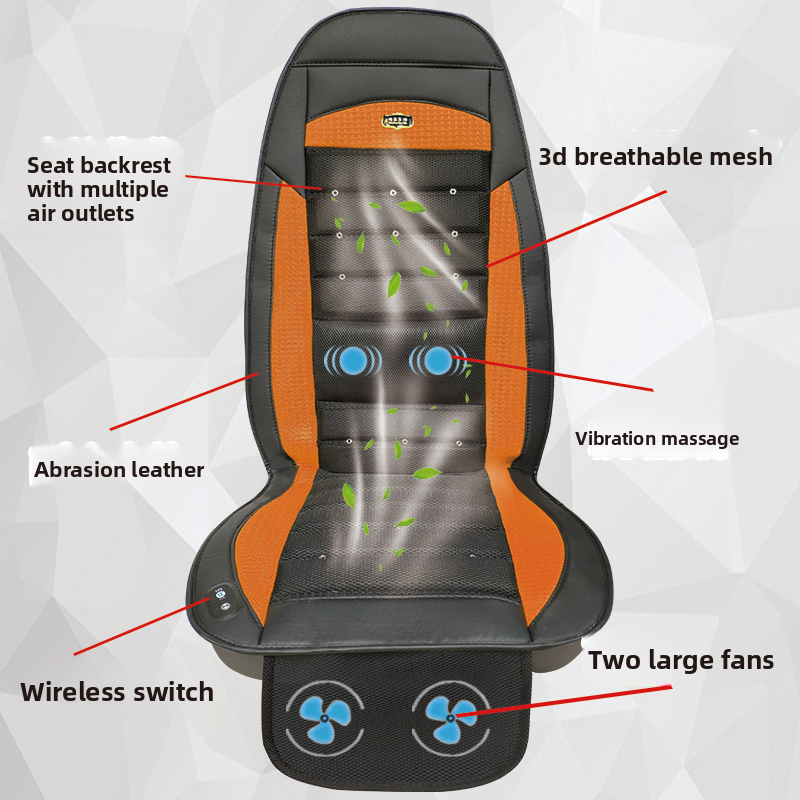 Ventilated Car Seat Cushion with Massage Function
