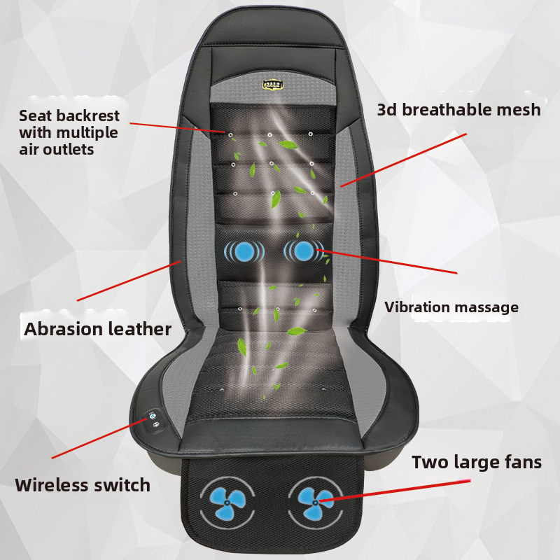 Ventilated Car Seat Cushion with Massage Function