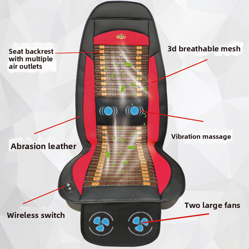Ventilated Car Seat Cushion with Massage Function
