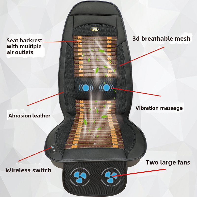 Ventilated Car Seat Cushion with Massage Function