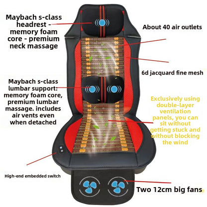 Ventilated Car Seat Cushion with Massage Function