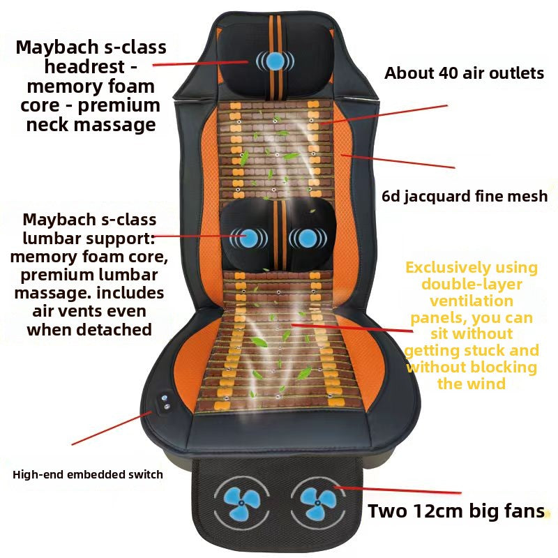 Ventilated Car Seat Cushion with Massage Function