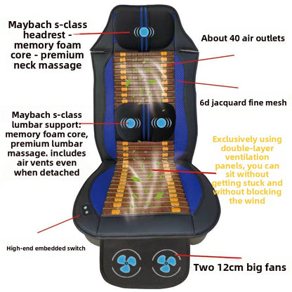 Ventilated Car Seat Cushion with Massage Function