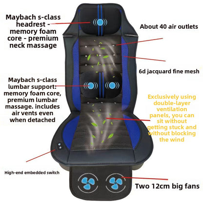 Ventilated Car Seat Cushion with Massage Function