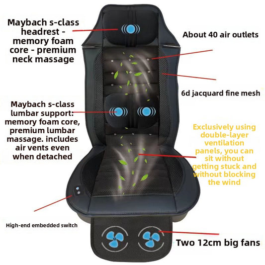 Ventilated Car Seat Cushion with Massage Function