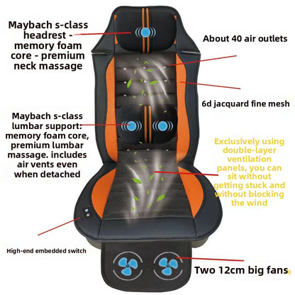Ventilated Car Seat Cushion with Massage Function