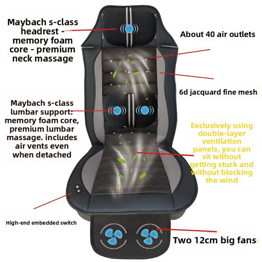 Ventilated Car Seat Cushion with Massage Function