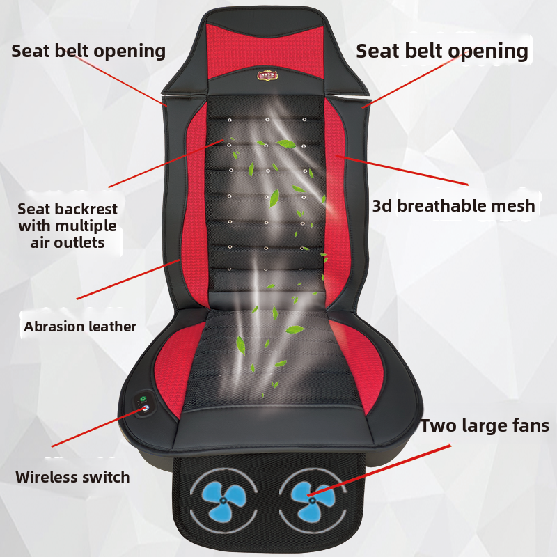 Ventilated Car Seat Cushion with Massage Function