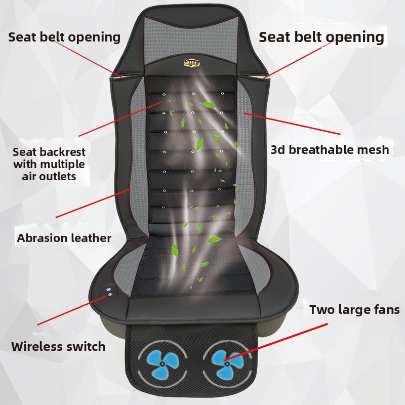 Ventilated Car Seat Cushion with Massage Function