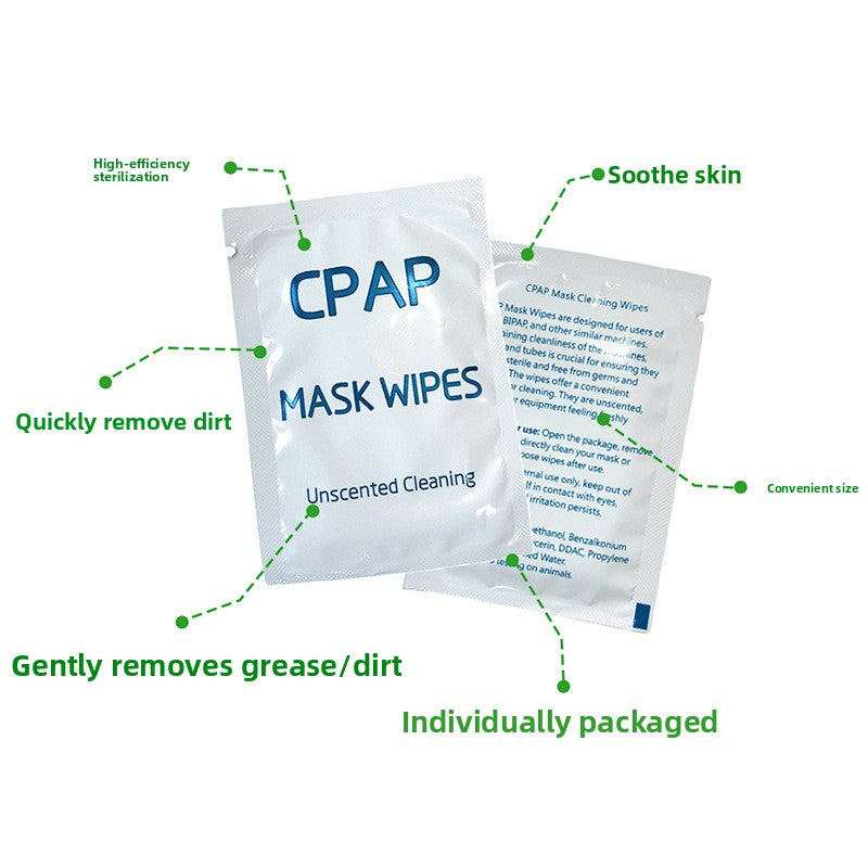 Ventilator accessories CPAP mask cleaning wipes
