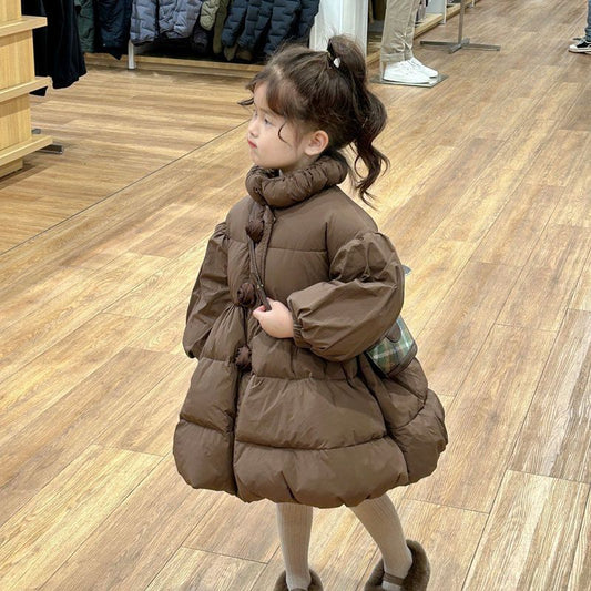 Versatile Bud-Shaped Stand-Up Collar Cotton-Padded Jacket