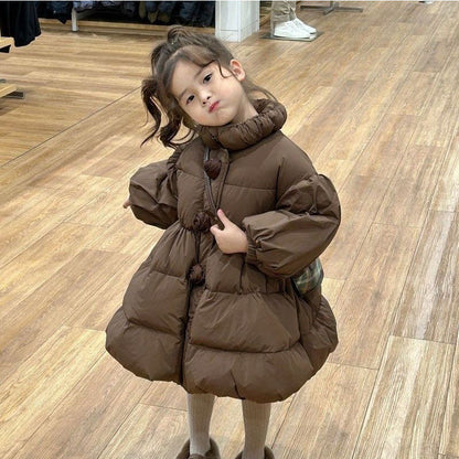Versatile Bud-Shaped Stand-Up Collar Cotton-Padded Jacket