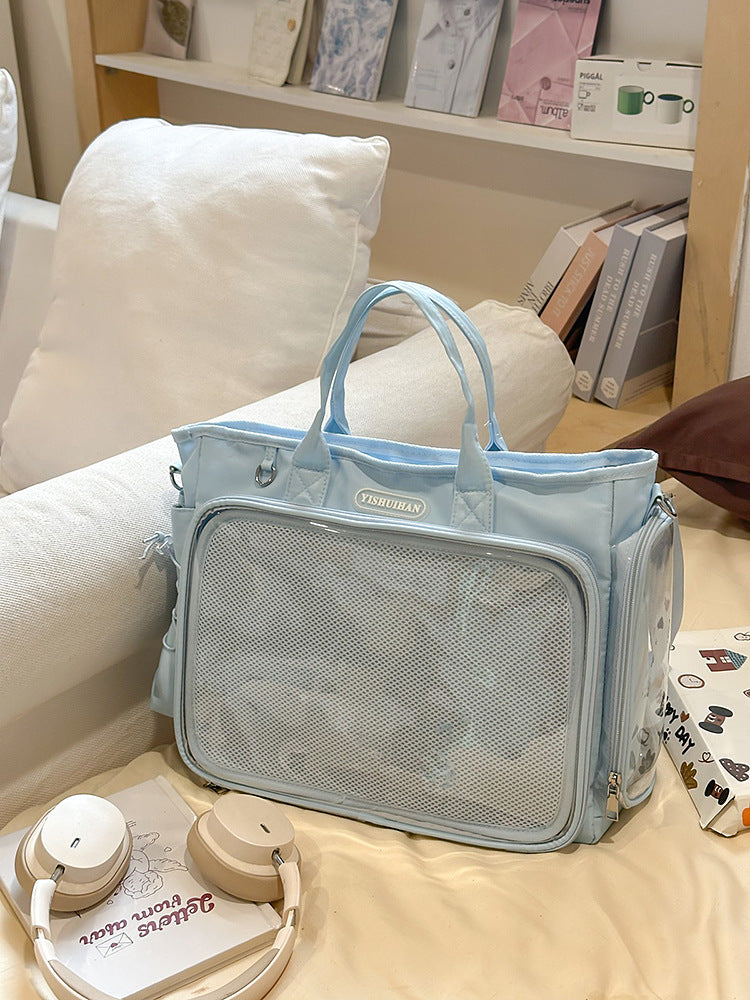 Versatile Crossbody Bag with Large Capacity for Students