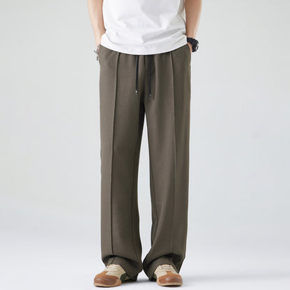 Versatile Drawstring Casual Pants