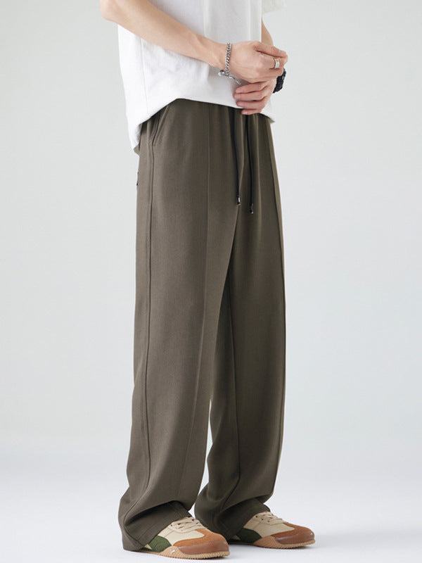 Versatile Drawstring Casual Pants
