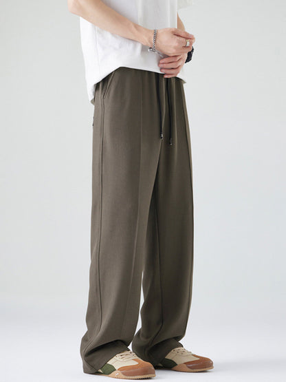 Versatile Drawstring Casual Pants