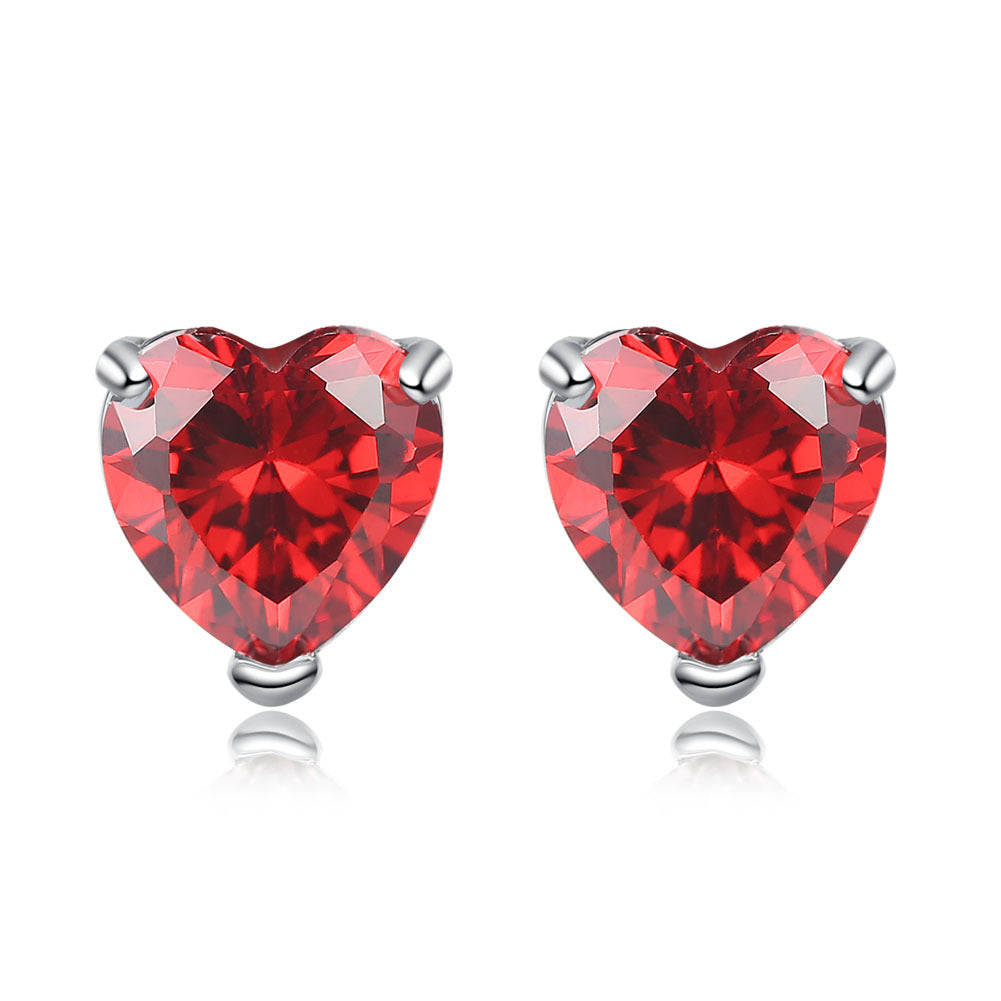 Versatile heart-shaped earrings