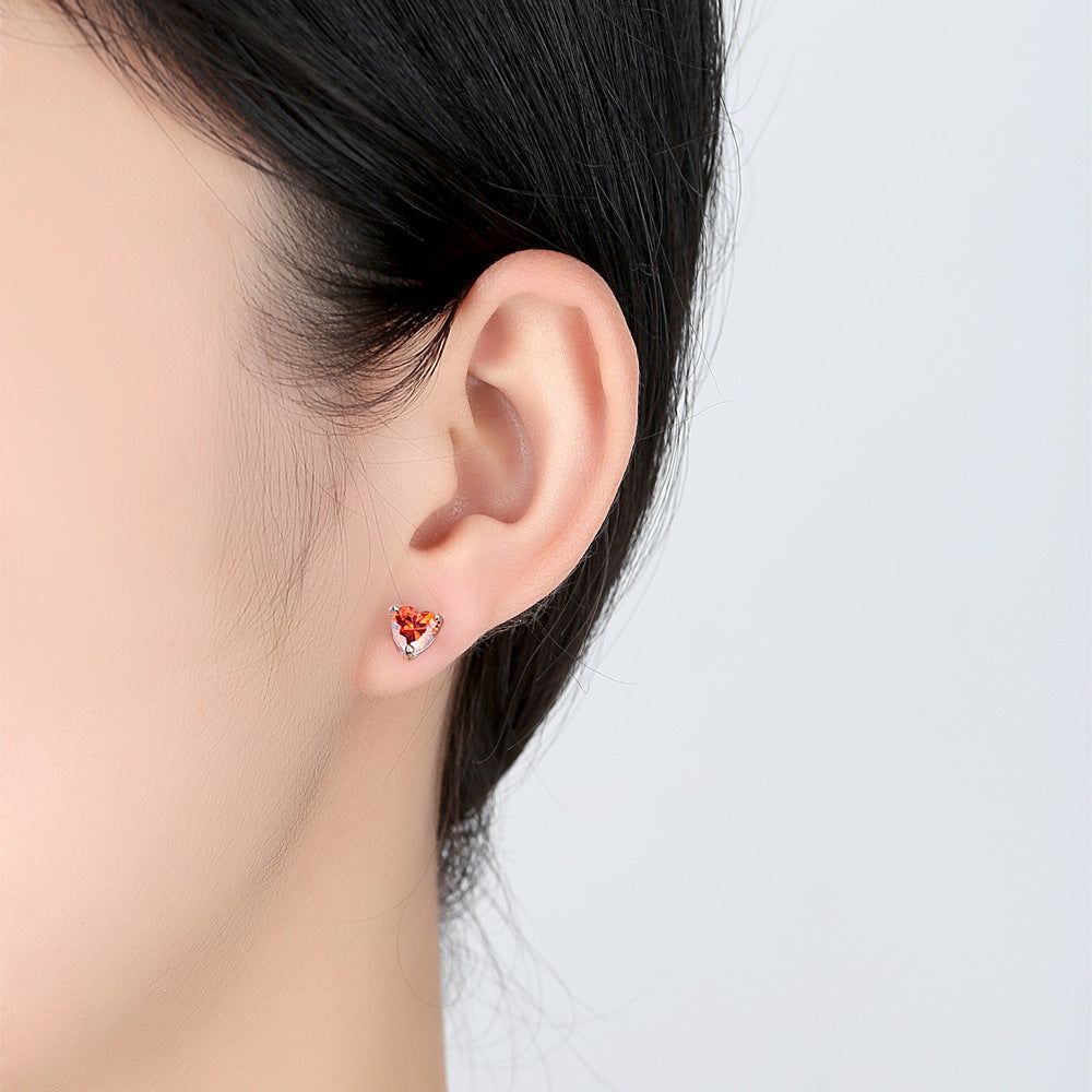 Versatile heart-shaped earrings