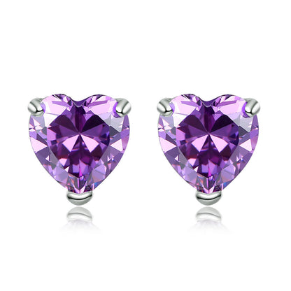 Versatile heart-shaped earrings