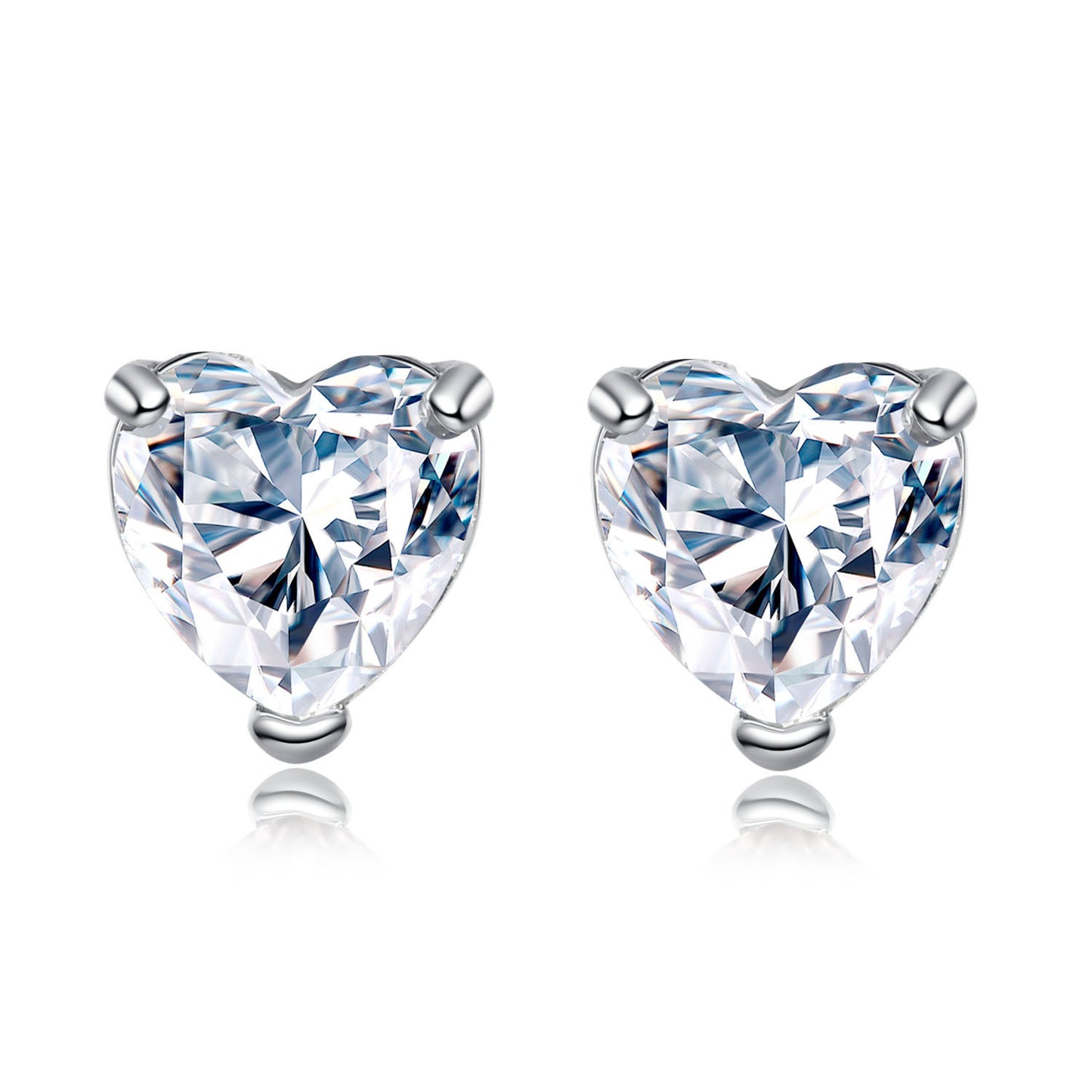 Versatile heart-shaped earrings
