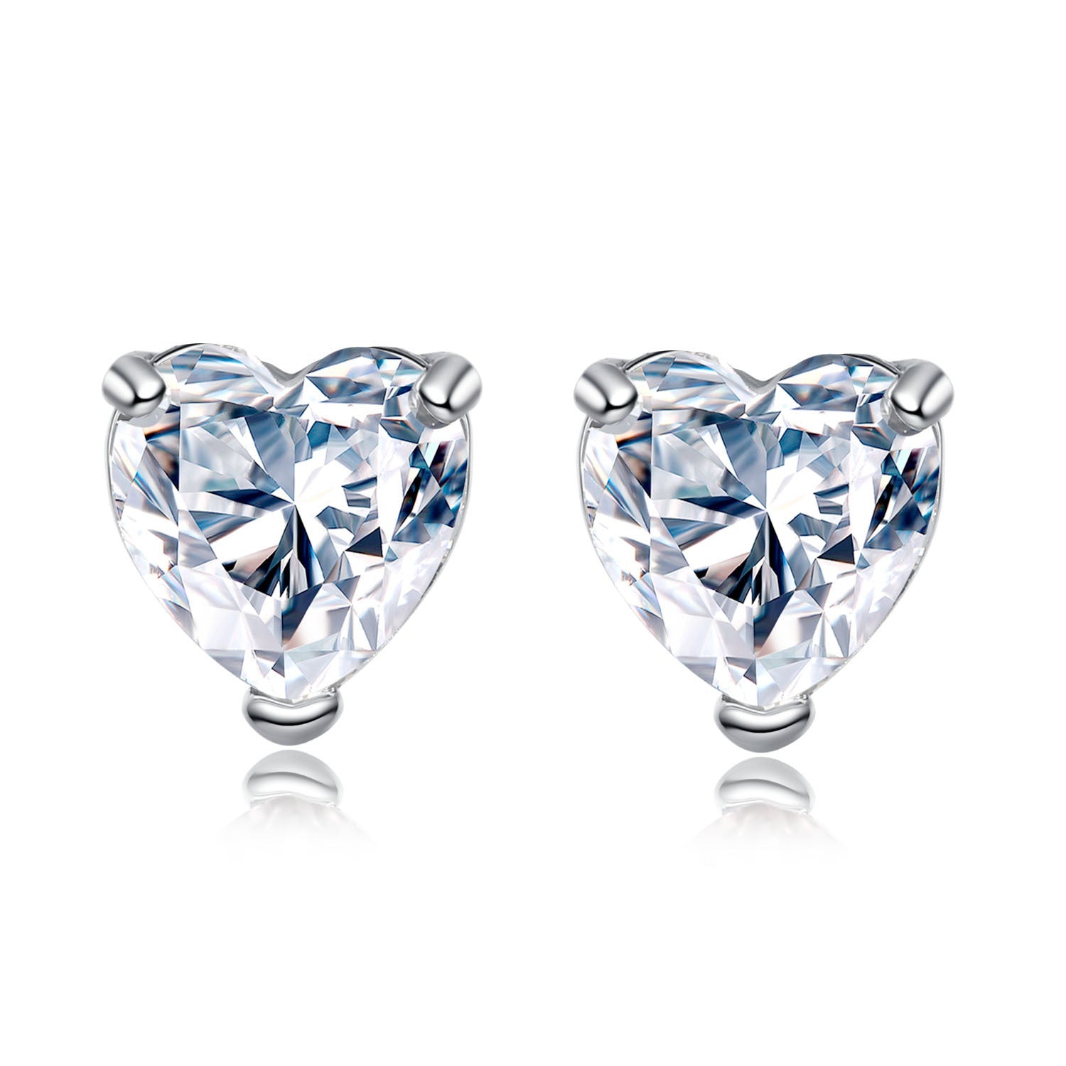 Versatile heart-shaped earrings