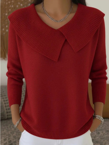 Versatile knitted sweater