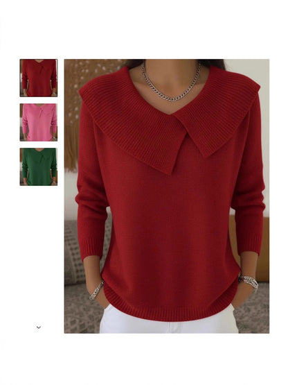 Versatile knitted sweater