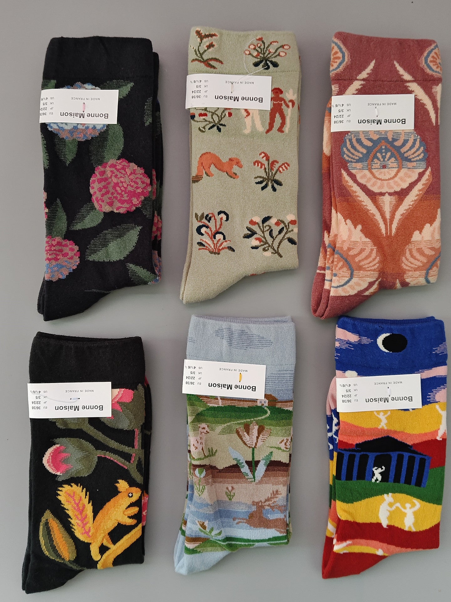 Versatile mid-calf socks