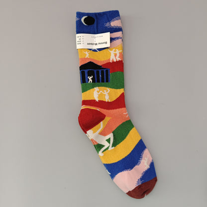 Versatile mid-calf socks