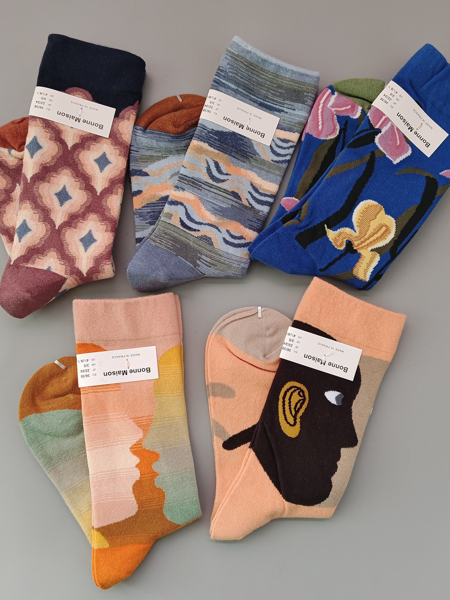 Versatile mid-calf socks