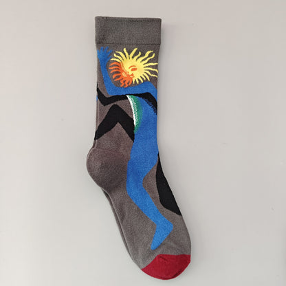 Versatile mid-calf socks