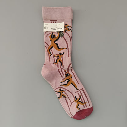 Versatile mid-calf socks