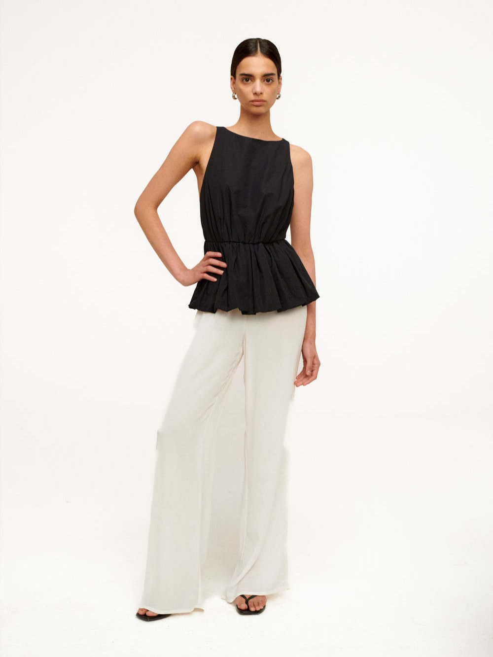 Versatile Sleeveless Bubble Backless Top Vest for Women