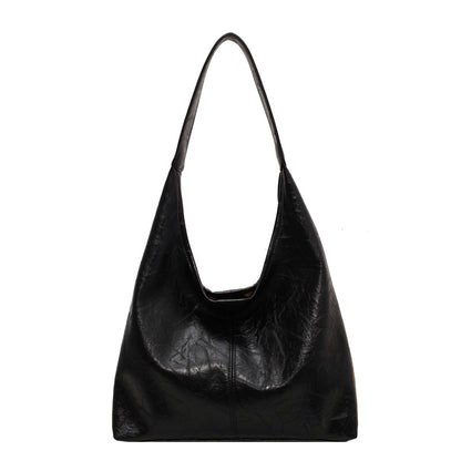Versatile Soft Leather Shoulder Tote Bag