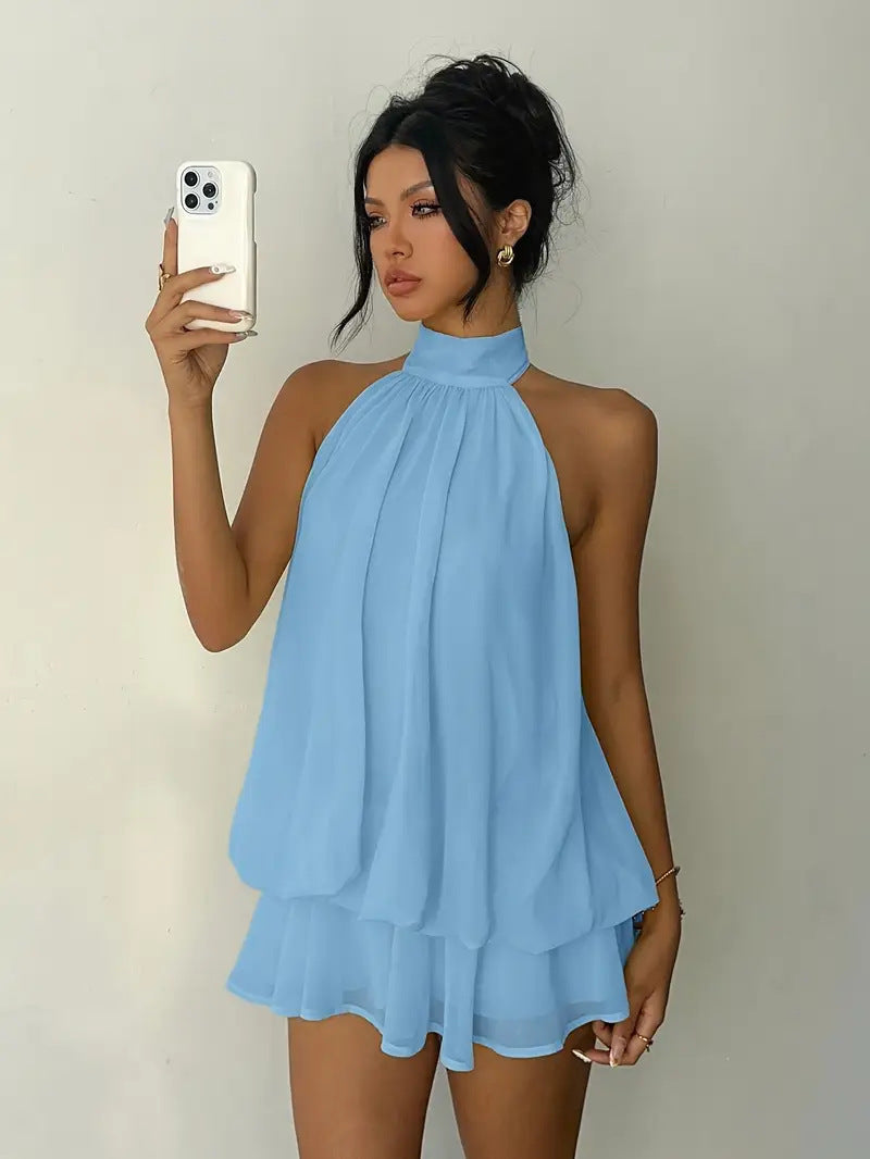 Versatile solid-color dress