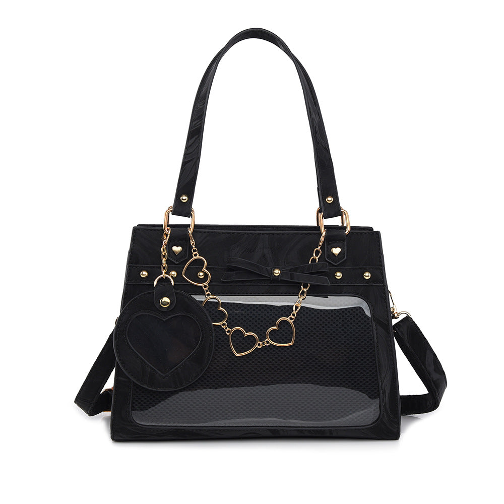 Versatile transparent crossbody pain bag