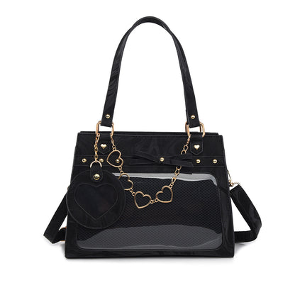 Versatile transparent crossbody pain bag