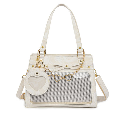 Versatile transparent crossbody pain bag