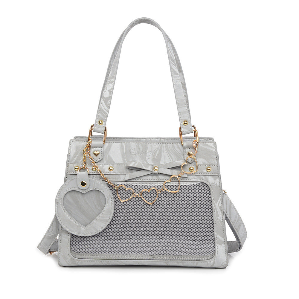 Versatile transparent crossbody pain bag