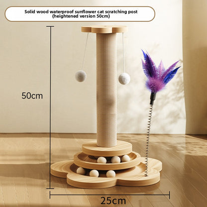 Vertical cat scratching post